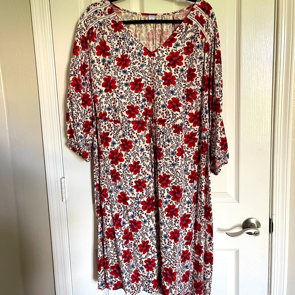 Flowered Boho Fall Dress